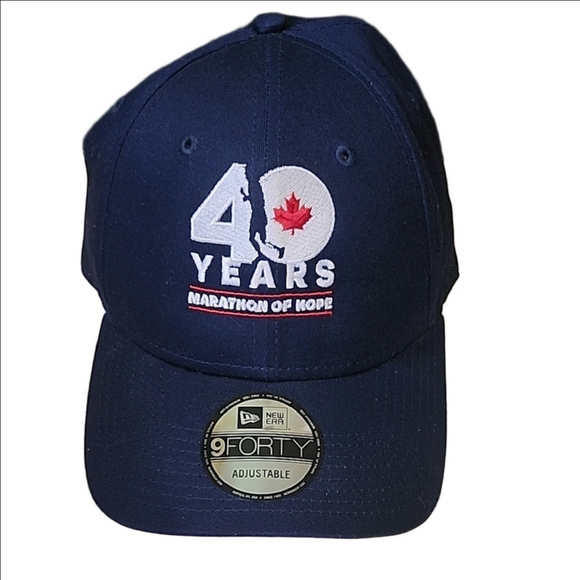New Era Accessories - New Era Navy Terry Fix 40 Years Marathon of Hope Cap NWOT